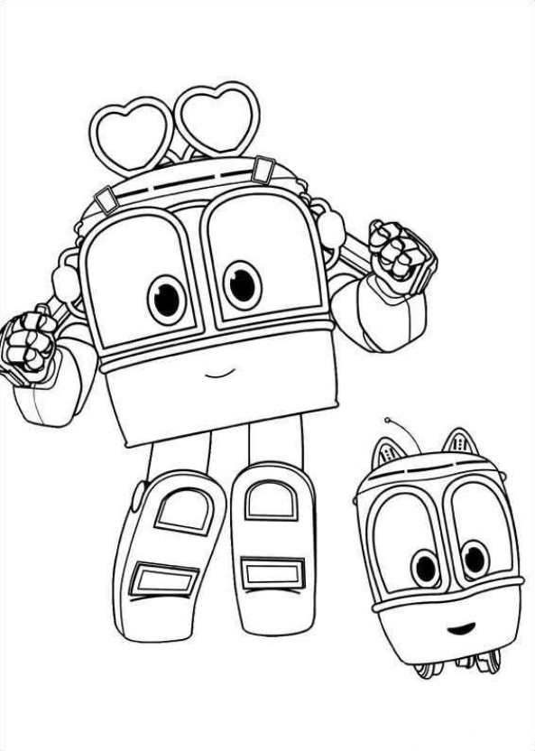 Kids-n-fun.com | Coloring page Robot Trains Robot Trains